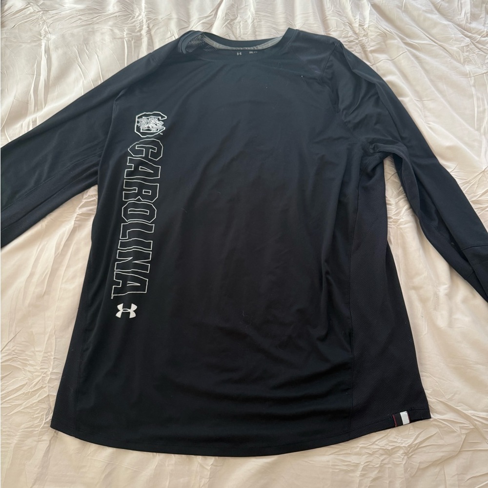 Under Armour Black Long Sleeve Shirt with Carolina Logo